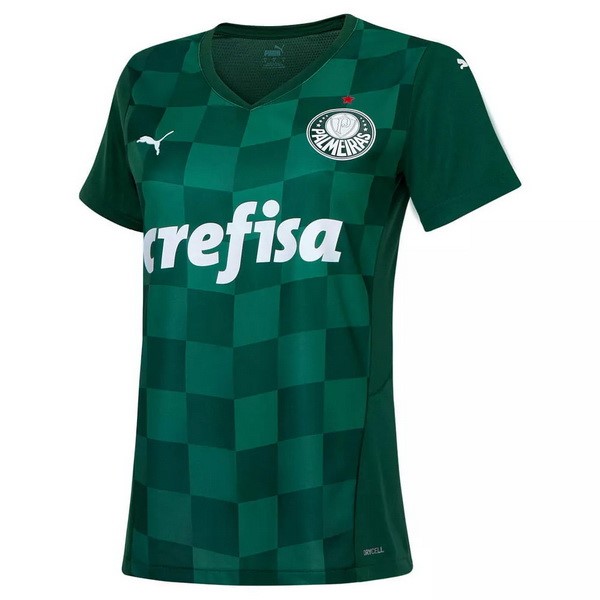 Heimtrikot Palmeiras Damen 2021-2022 Grün Günstige Fußballtrikots